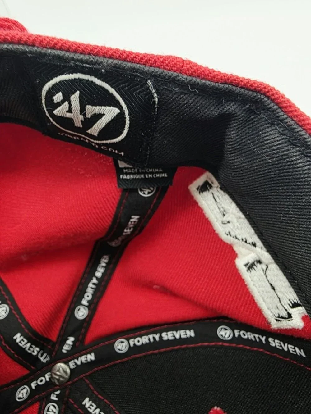 47 Atlanta Falcons Hat One Size Red Adjustable Embroidered Cap Forty Seven ATL